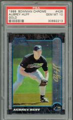 Aubrey Huff #426 Baseball Cards 1999 Bowman Chrome Gold Prices