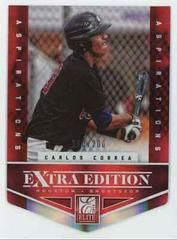 Carlos Correa [Aspirations Die Cut] #101 Baseball Cards 2012 Panini Elite Extra Edition Prices