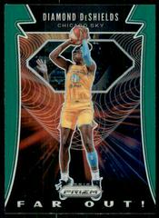 Diamond DeShields [Prizm Green] Basketball Cards 2020 Panini Prizm WNBA Far Out Prices