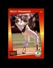 Rickey Henderson Baseball Cards 1992 Panini Donruss Triple Play Prices