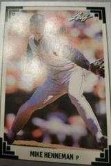 Mike Henneman Baseball Cards 1991 Leaf Prices