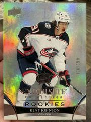 Kent Johnson Hockey Cards 2022 Upper Deck Black Diamond Exquisite Collection Rookies Prices