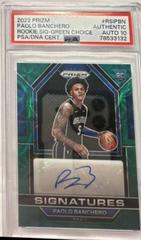 Paolo Banchero [Choice Green] #RSI-PBN Basketball Cards 2022 Panini Prizm Rookie Signatures Prices