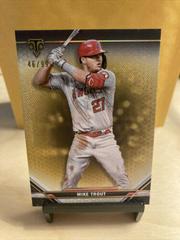 Mike Trout [Gold] #1 Baseball Cards 2021 Topps Triple Threads Prices