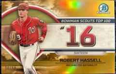 Robert Hassell [Gold] Baseball Cards 2023 Bowman Scouts Top 100 Prices