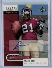 Frank Gore [Autograph] Football Cards 2005 Upper Deck Foundations Prices