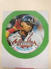 Ronald Acuna Jr. #12 Baseball Cards 2022 Topps Heritage 1973 Candy Lids Prices