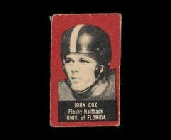 John Cox Football Cards 1950 Topps Felt Backs Prices
