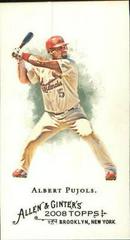 Albert Pujols [Mini] #50 Baseball Cards 2008 Topps Allen & Ginter Prices