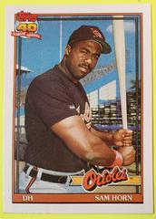 Sam Horn #598 Baseball Cards 1991 Topps Tiffany Prices