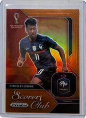 Kingsley Coman [Orange] Soccer Cards 2022 Panini Prizm World Cup Scorers Club Prices