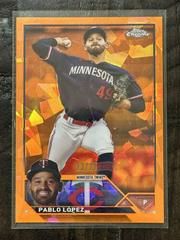 Pablo Lopez [Orange] Baseball Cards 2023 Topps Chrome Update Sapphire Prices