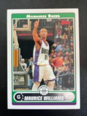 Maurice Williams #148 Basketball Cards 2006 Topps Prices