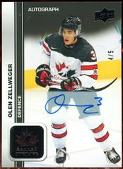 Olen Zellweger [Black Signature] #3 Hockey Cards 2023 Upper Deck Team Canada Juniors Prices