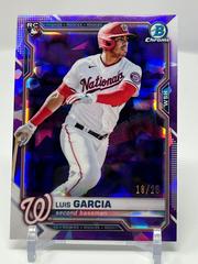 Luis Garcia [Purple] #74 Baseball Cards 2021 Bowman Chrome Sapphire Prices