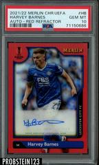 Harvey Barnes [Red] #A-HB Soccer Cards 2021 Topps Merlin Chrome UEFA Autographs Prices