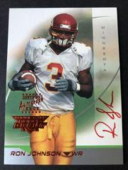 Ron Johnson [Autograph Red] Football Cards 2002 Topps Debut Prices
