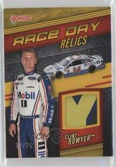 Clint Bowyer [Gold] #RDR-CL Racing Cards 2022 Panini Donruss Nascar Race Day Relics Prices