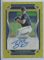 Tyler Brown [Gold Prizm] #45 Baseball Cards 2021 Panini Prizm Draft Picks Autographs Prices