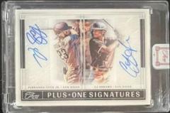 CJ Abrams, Fernando Tatis Jr. [Silver] Baseball Cards 2022 Panini Three and Two Plus One Autographs Prices