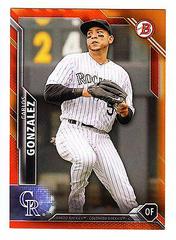 Carlos Gonzalez [Orange] Baseball Cards 2016 Bowman Prices
