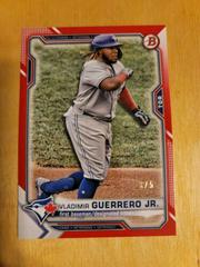 Vladimir Guerrero Jr. [Red] #73 Baseball Cards 2021 Bowman Prices