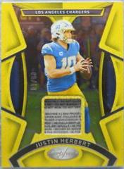 Justin Herbert [Gold] #MMPE-12 Football Cards 2023 Panini Certified Materials Mirror Prices