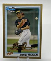 Manny Machado [Gold] Baseball Cards 2010 Bowman Draft Picks & Prospects Prices