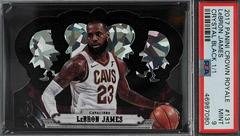LeBron James [Crystal Black] Basketball Cards 2017 Panini Crown Royale Prices