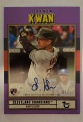 Steven Kwan [Purple] Baseball Cards 2022 Topps Brooklyn Collection Autographs Prices