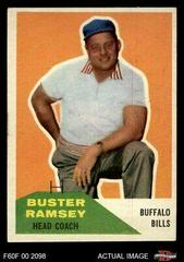 Buster Ramsey Football Cards 1960 Fleer Prices