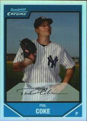 Phil Coke [Refractor] Baseball Cards 2007 Bowman Chrome Prospects Prices