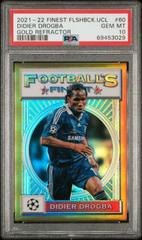Didier Drogba [Gold] Soccer Cards 2021 Topps Finest UEFA Champions League Prices