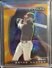 Bryce Harper [Neon Orange] #24 Baseball Cards 2022 Panini Chronicles Titan Prices