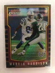 Marvin Harrison [Refractor] #102 Football Cards 2000 Bowman Chrome Prices
