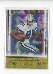 Terrell Owens #27 Football Cards 2008 Playoff Prestige Prices