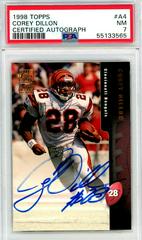 Corey Dillon Football Cards 1998 Topps Certified Autograph Prices