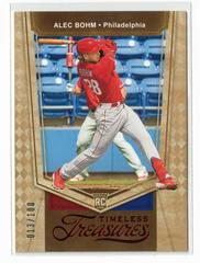 Alec Bohm [Red] Baseball Cards 2021 Panini Chronicles Timeless Treasures Prices