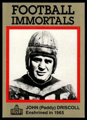 Paddy Driscoll #26 Football Cards 1985 Football Immortals Prices
