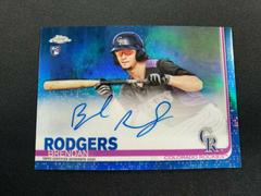 Brendan Rodgers [Blue Refractor] Baseball Cards 2019 Topps Chrome Rookie Autographs Prices