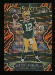 Aaron Rodgers [Tiger Prizm] #90 Prices, 2019 Panini Select