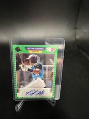 Cristian Hernandez [Green] Baseball Cards 2021 Pro Set Autographs Prices