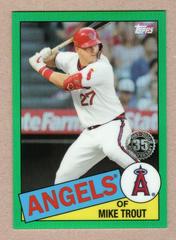 Mike Trout [Green Refractor] Baseball Cards 2020 Topps Chrome 1985 Prices