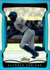 Alfonso Soriano [Blue Refractor] Baseball Cards 2009 Finest Prices