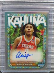 Chris Johnson #BKA-CJ Basketball Cards 2023 Bowman Chrome University The Big Kahuna Autographs Prices