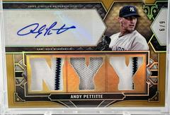 Andy Pettitte [Gold] Baseball Cards 2022 Topps Triple Threads Autograph Relic Prices