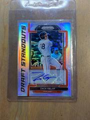Zack Gelof [Autograph Silver Prizm] Baseball Cards 2021 Panini Prizm Draft Picks Standouts Prices