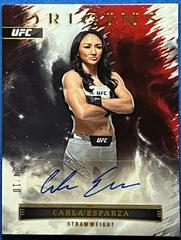 Carla Esparza [Gold] #OA-CES Ufc Cards 2023 Panini Chronicles UFC Origins Autographs Prices