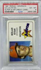 Nolan Ryan Baseball Cards 1981 Perma Graphics Super Star Credit Card Prices