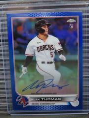 Alek Thomas [Blue] #RA-AT Baseball Cards 2022 Topps Chrome Rookie Autographs Prices